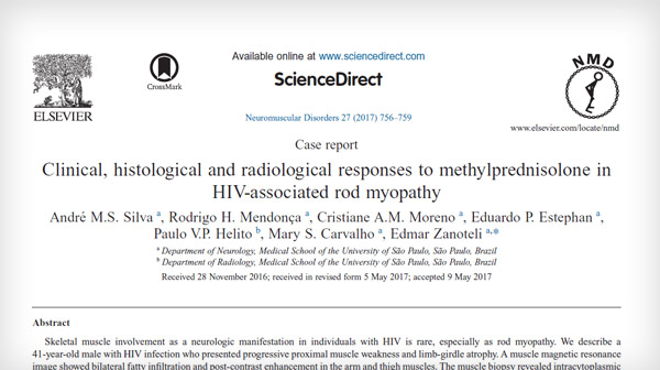 Clinical, histological and radiological responses to methylprednisolone in HIV-associated rod myopathy