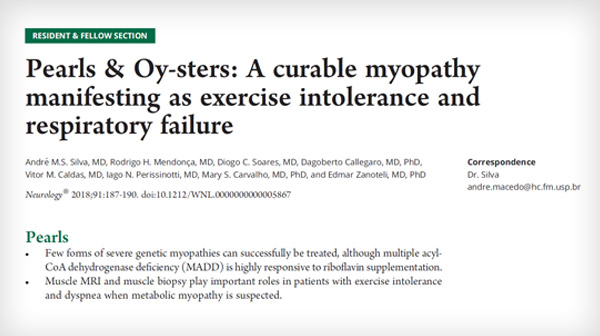 Pearls & Oy-sters: A curable myopathy manifesting as exercise intolerance and respiratory failure