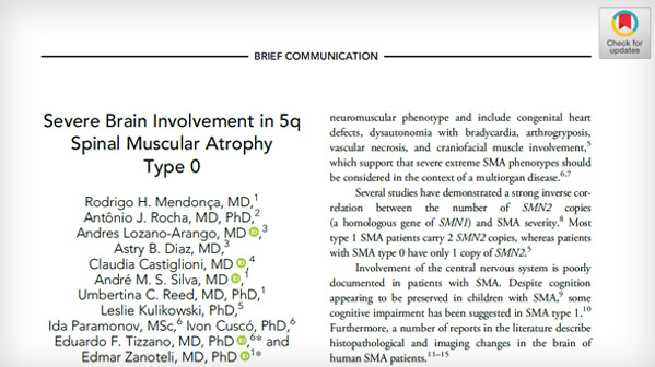 Severe Brain Involvement in 5q Spinal Muscular Atrophy Type 0